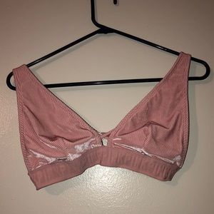 PINK velvet bralette